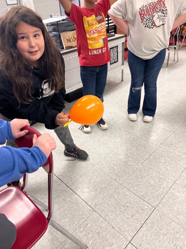 4th Graders made Balloon Rockets today to study friction and force. 